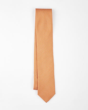 Corbata 100% Seda en Naranja Claro